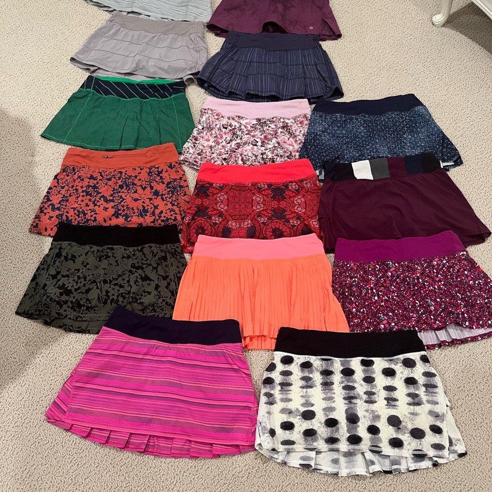 Lululemon Athletica Mini Skirt Collection -Vibrant Colors- assortment(1 for $45)